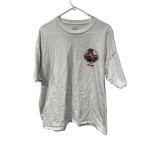 Bubba Gump Men's Vintage Short Sleeve Spiral Words Graphic T-Shirt White Size XL